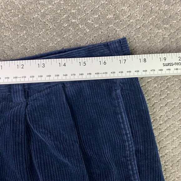 Brooks Brothers Elliot Corduroy Pants Men's 36 x 30 Fit 35 x 28 Blue Wide Wale - Picture 10 of 14